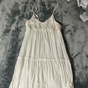 Elegant White Lace Dress